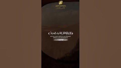 ماتيسر من سورة الحجرات القاريء ريان المحيسني