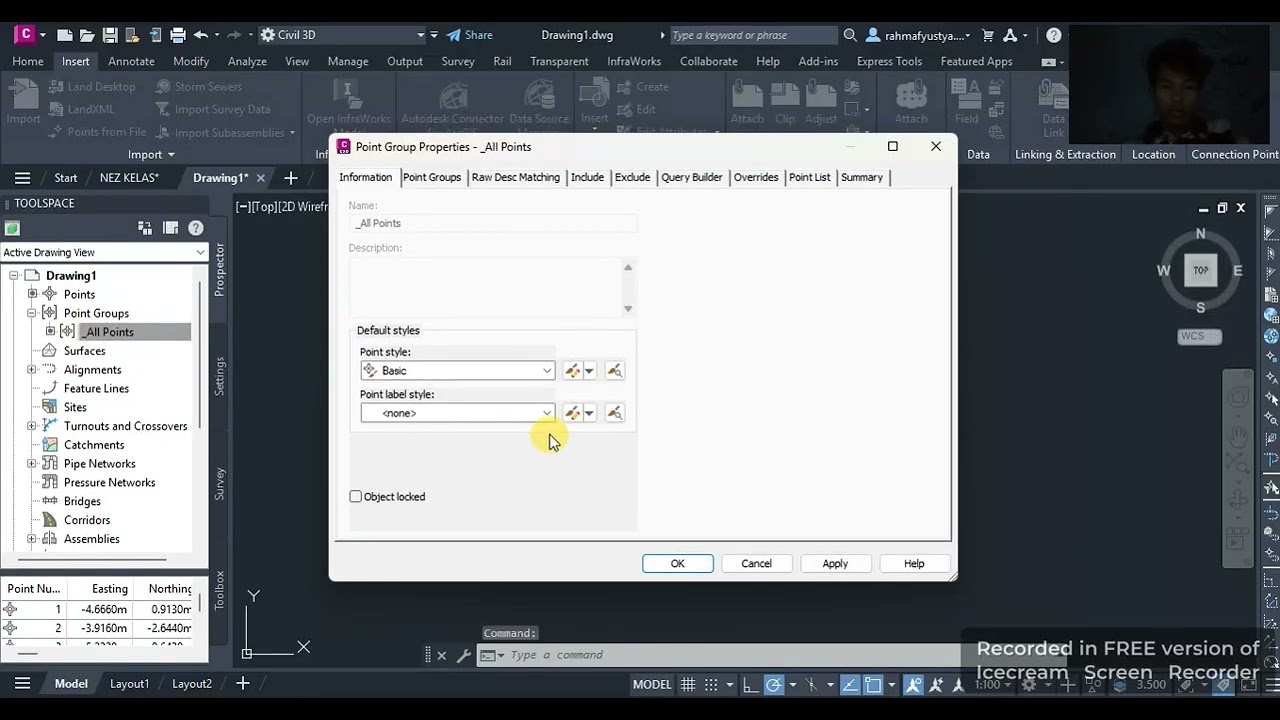 PLOTING NEZ KELAS CIVIL 3D