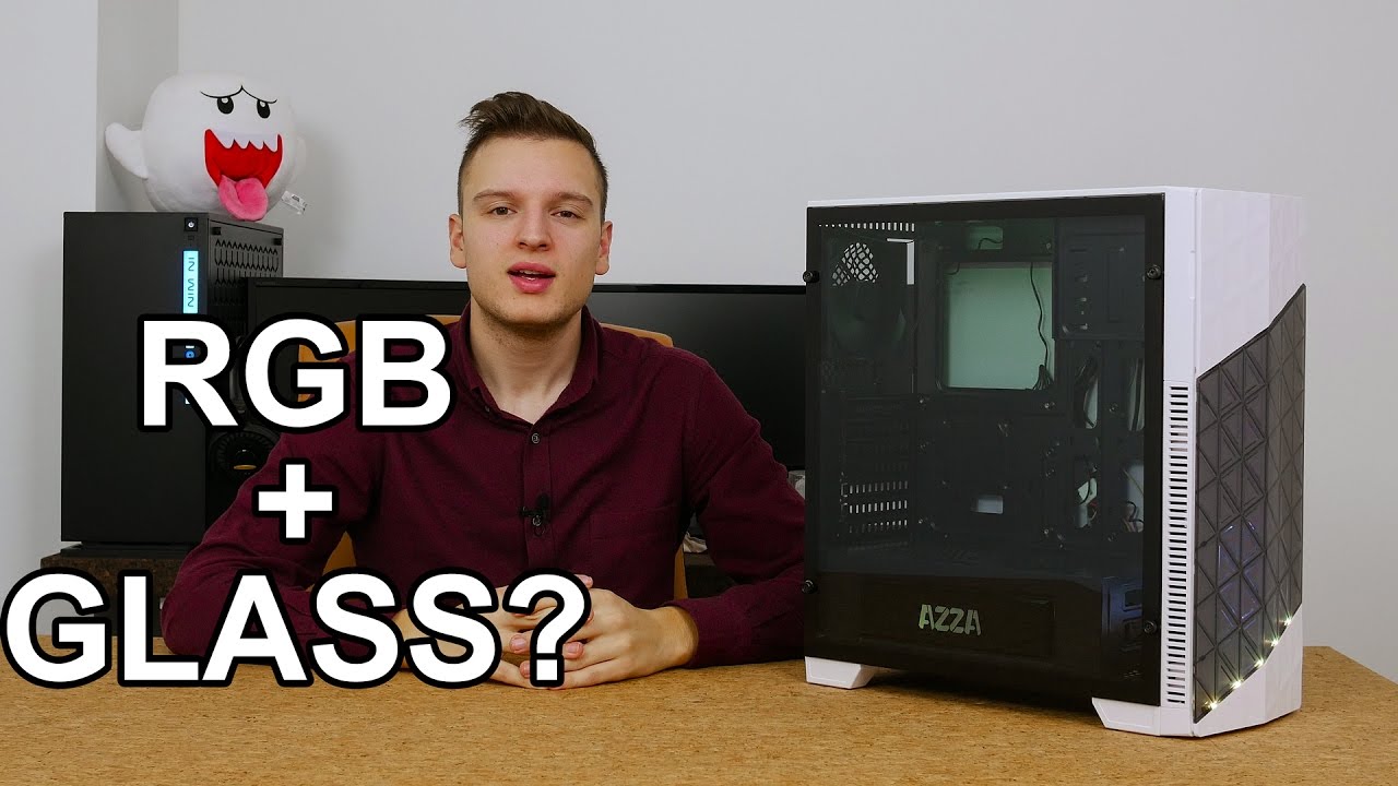 Azza Onyx 260 Tempered Glass and RGB at a low price - YouTube