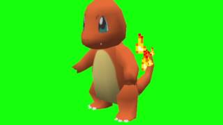 Pokemon Charmender Green Screen