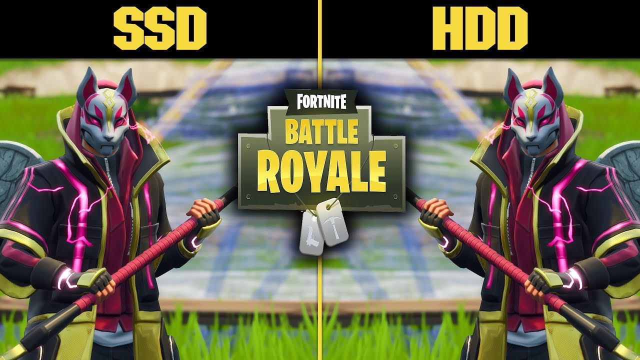 Fortnite vs HDD Loading Time Comparison - YouTube