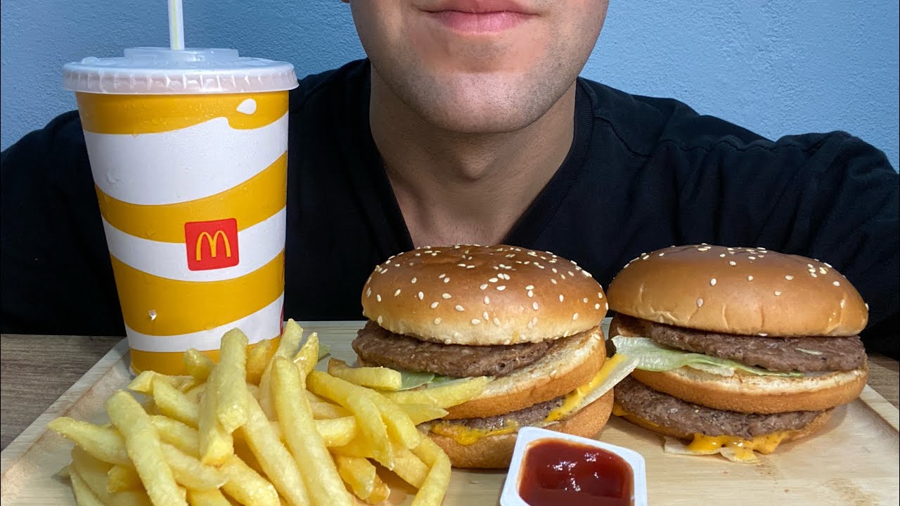 ASMR MUKBANG/ MC DONALS🍕MC DONALS HAMBURGER ASMR🍔 BİG MAC MENÜ ASMR🍟CHEESE BURGER ASMR🌮