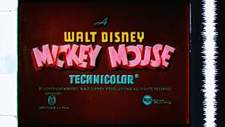 Mickey Mouse In Boat Builders 1938, Partial Edit 16Mm Full Frame Scan