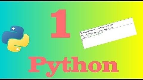 Python cursus / tutorial Nederlands | 1# | Installeren en Printen