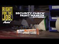 Markal® Security Check Paint Marker - JAPANESE