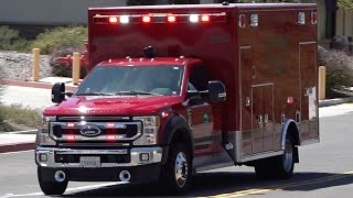 Poway Fire Ambulances Responding (x2)