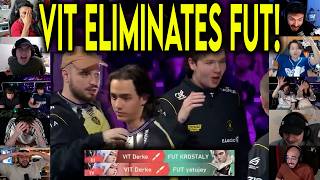 Valorant Streamers React To VIT Derke Insane 4k To Eliminate FUT From Masters London