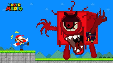 Finish The Pattern? Mario and Number 1 vs the Giant Biggest Zombies Number Maze | Learn to count