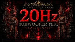 TEMPLE TONES 20Hz ⚡ Subwoofer Test | Pure Bass Tone