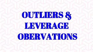 Difference between Outliers & Leverage Observations in Data Science Models