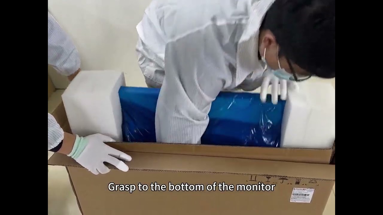 Unboxing video of surgical monitor without base   MS321PB as an example