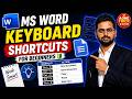 MS Word Shortcuts for Beginners | Word Keyboard Shortcuts in Hindi | Aone Trick Zon@aonetrickzone