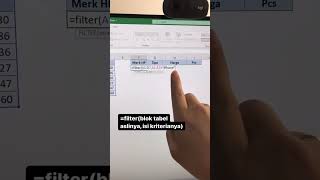 Cara copy data hasil filter ke tabel lain di Excel