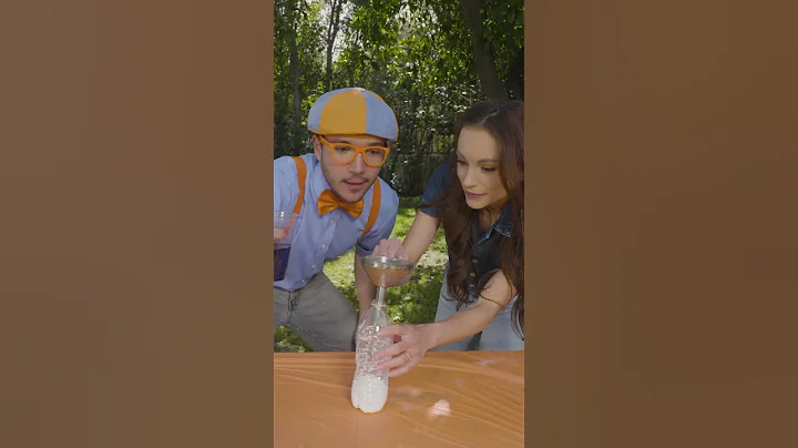 Blippi's DIY Bottle Science Experiment! #blippi #Shorts
