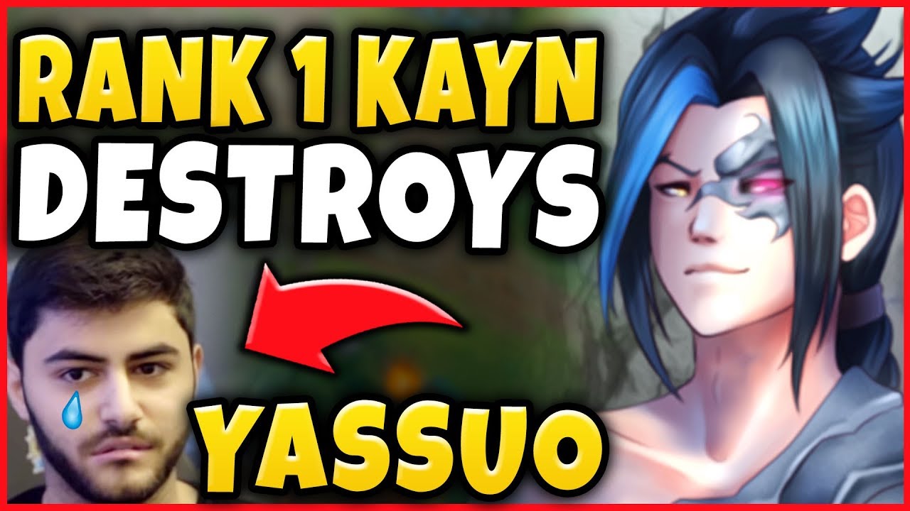 #1 KAYN WORLD DESTROYS YASSUO IN CHALLENGER! S8 KAYN JUNGLE GAMEPLAY ...