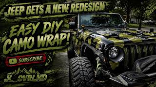Easy DIY Jeep camo wrap