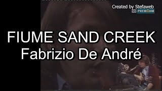 Fabrizio De André - Fiume Sand Creek (Karaoke Originale + cori)