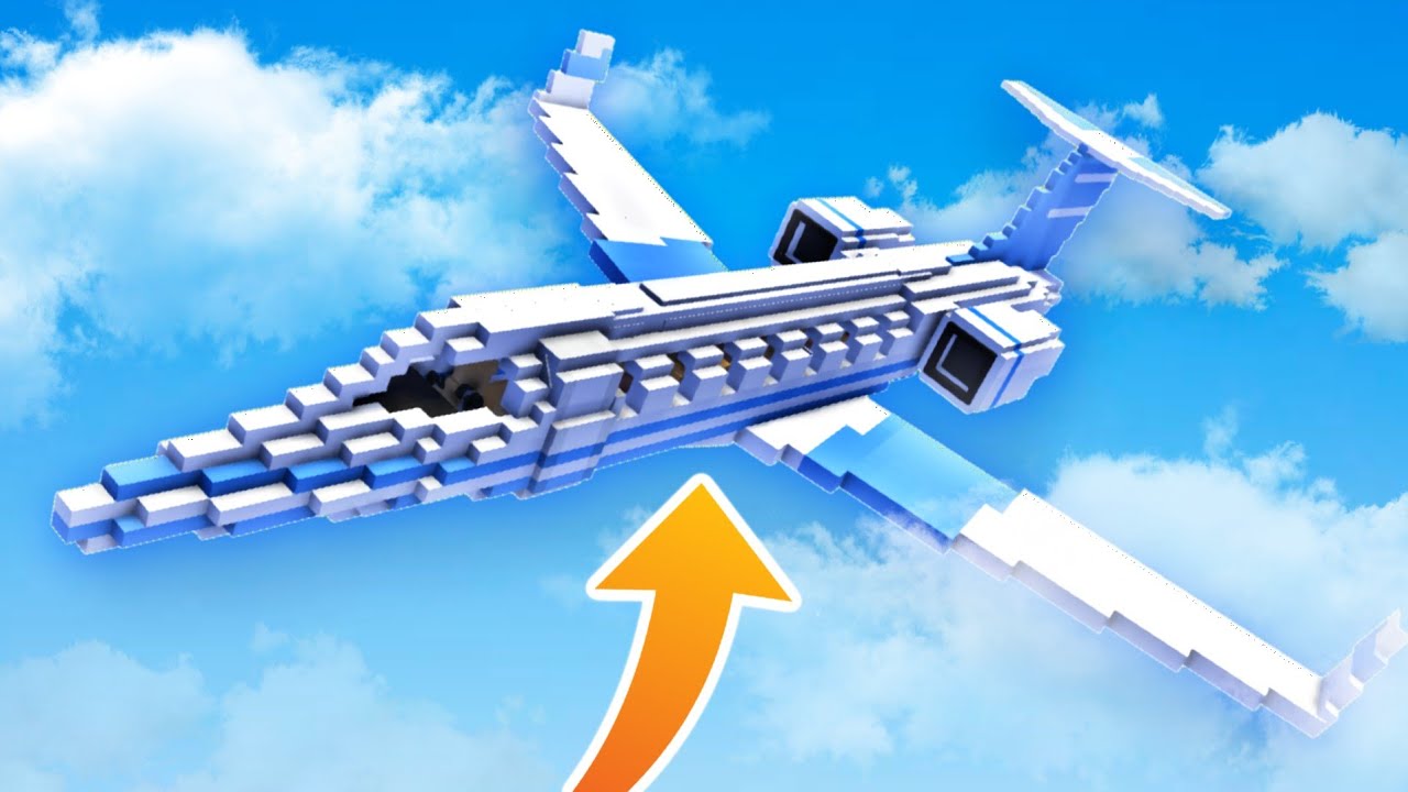How To Build A WORKING PLANE in Minecraft PE  FLY your own PLANE! - (MCPE  Plane Builder)