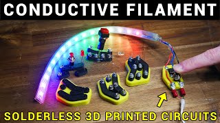 Adventures with solderless 3D printed circuits   conductive filament