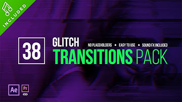 Glitch Transitions Template After Effects