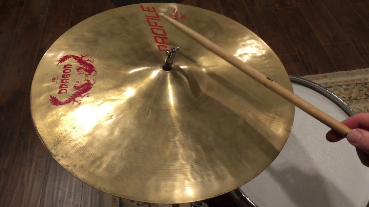Vintage 15" Meinl Dragon "Profile Crash" Cymbal 1396g 248 YouTube