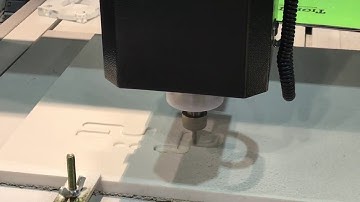 TigerTec CNC ROUTER TR203B working on Corian Marble