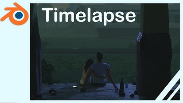 Blender timelapse - Train station