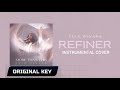 Cece winans  refiner  instrumental cover original key with lyrics