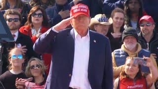 Trump rally cult off the rails, plays Treason National Anthem
