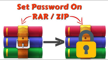 How to Set Password on  WinRAR - RAR FILE OR ZIP FILE