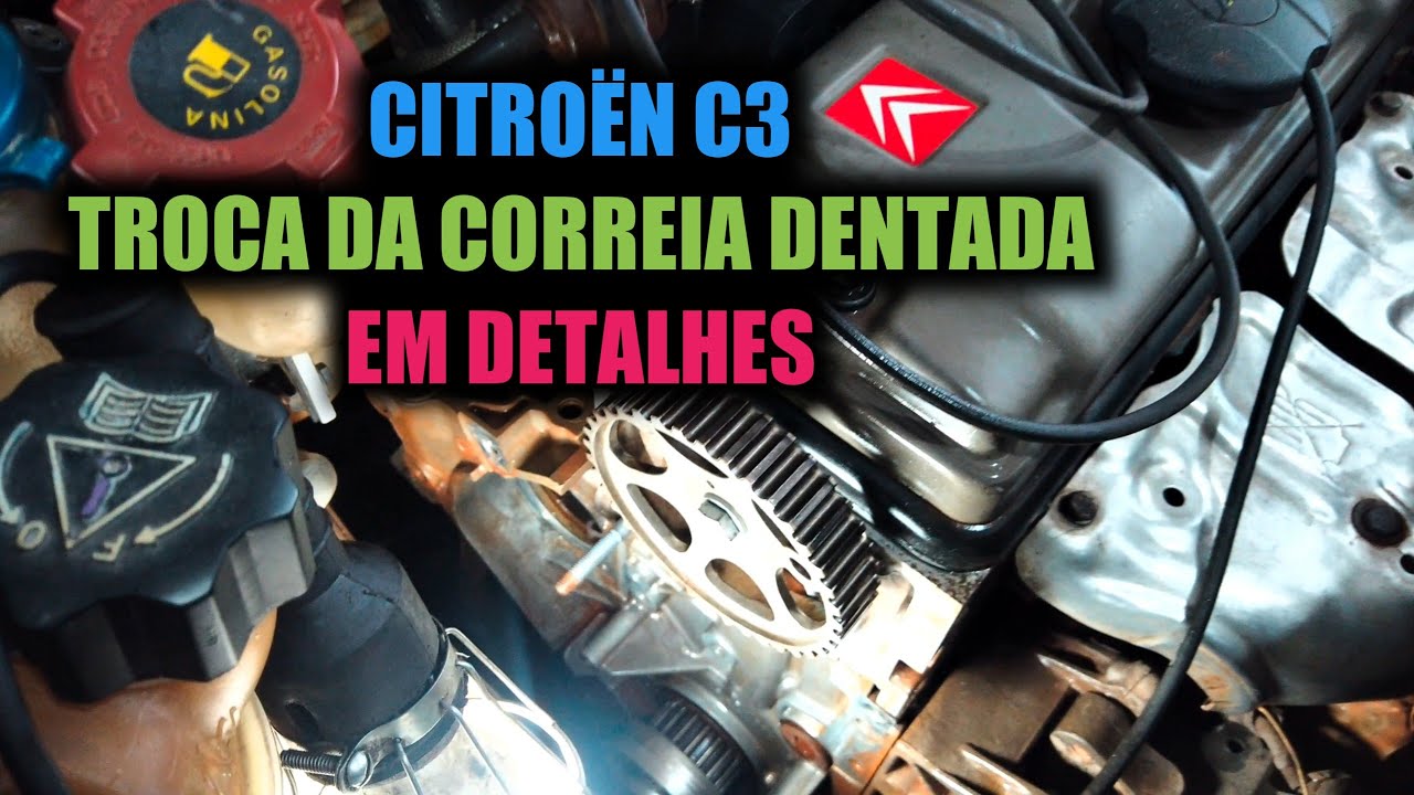 Citroën C3 troca da correia dentada em detalhes. ((O melhor vídeo do YouTube))