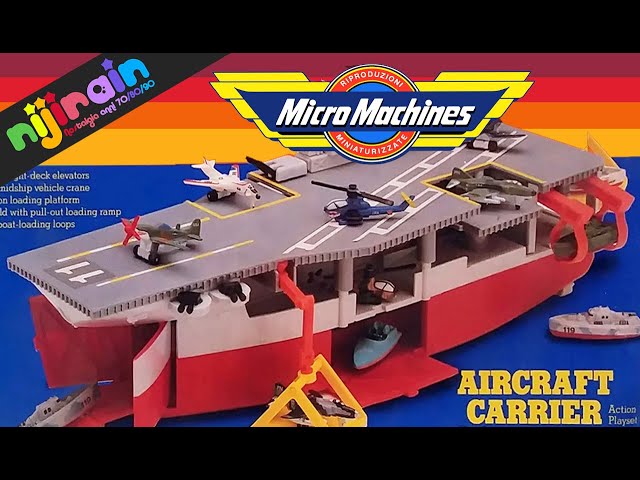 ⭐️Galoob マイクロマシンズ　ミニカー　ミリタリー　飛行機　船　56個セット MICROMACHINES Aircraft Carrier 1987 - Nijirain Toys from the 70s