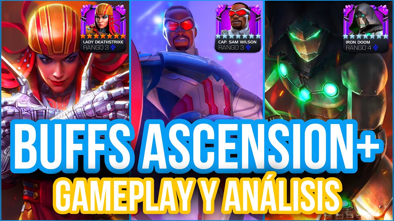 BUFFS IRONMAN INFAME, LADY DEATHSTRIKE y CAPITAN AMERICA SAM WILSON | LOS HAN MEJORADO! | MCOC
