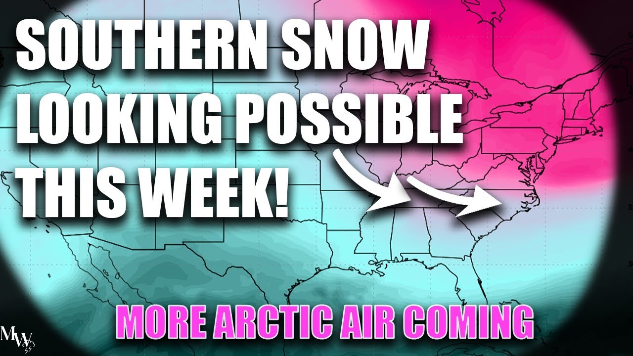 Southern Snow Possible This Week! More Arctic Air On The Way.. Any ...