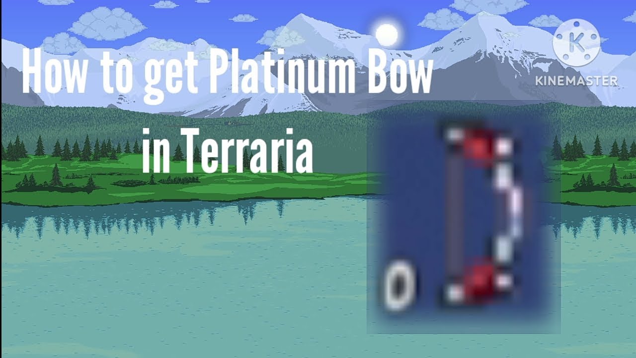 How to craft Platinum Bow in Terraria YouTube
