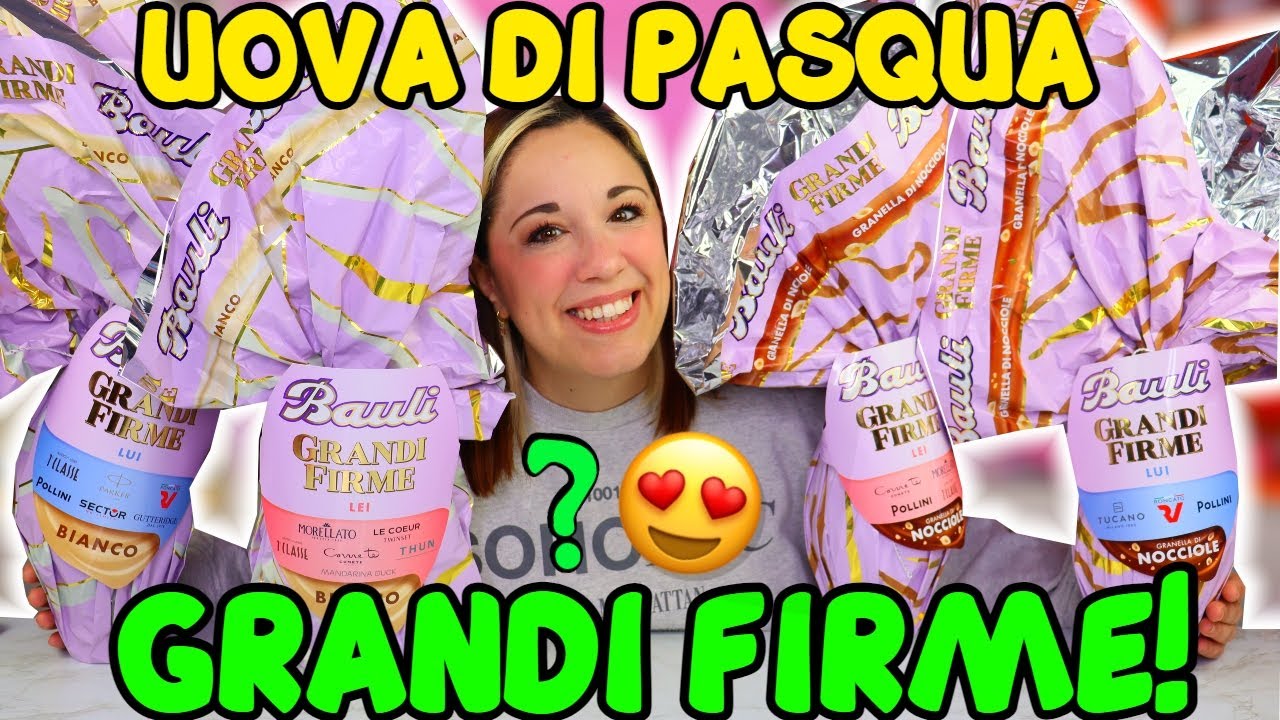 Apro UOVA di PASQUA BAULI GRANDI FIRME 2024! Parte 2!  Troverò l'orsetto thun?