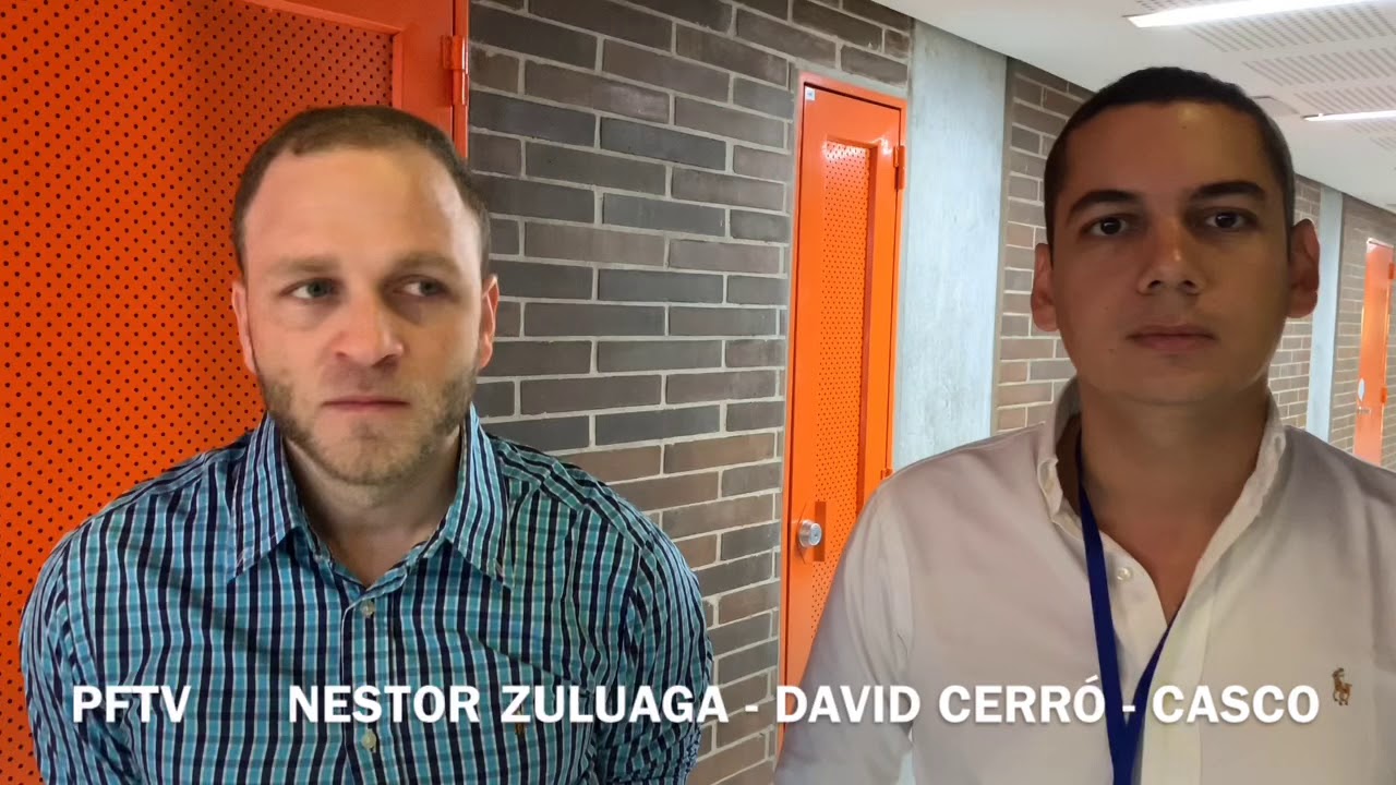 Nestor Zuluaga y David Cerró de Casco YouTube