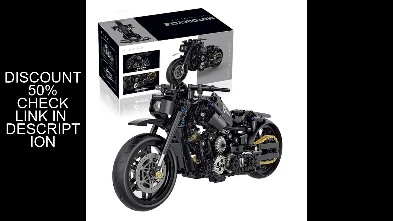 538Pcs Classic Motorbike Building Model Blocks Moto Road Racer Bricks Christmas Gifts Toys for Kid B