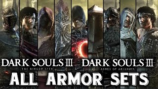 Dark Souls 3 DLC - All Armor Sets Showcase [Ringed City + Ashes of Ariandel]