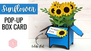 SVG Sunflower Box Card - Assembly Tutorial