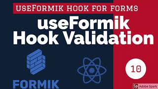 React Formik Using useFormik Hook with Validation  #12