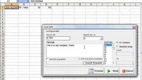 Excel SMS Plugin Add In With Templates