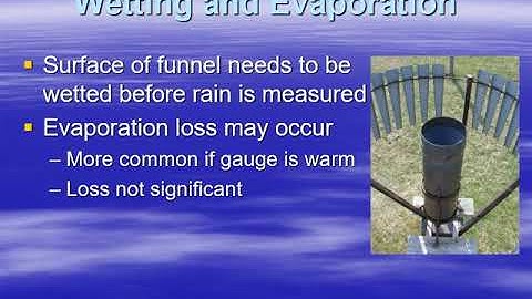 ATSC 240 Rainfall Measurements - Exposure Error
