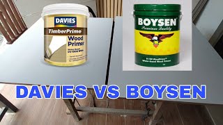 Water Based Wood Primer DAVIES Vs BOYSEN alin ang Maganda