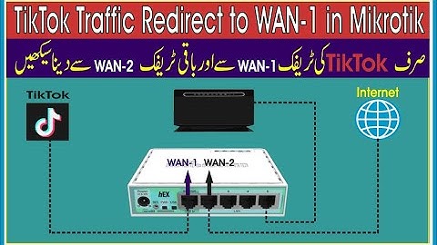 TikTok Traffic Redirect to WAN 1 in Mikrotik | How to Redirect Tiktok traffic for specific WAN