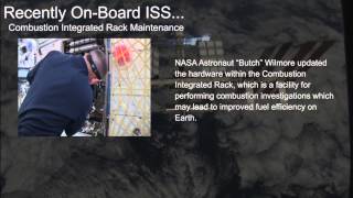 Monthly ISS Research Video Update for November 2014