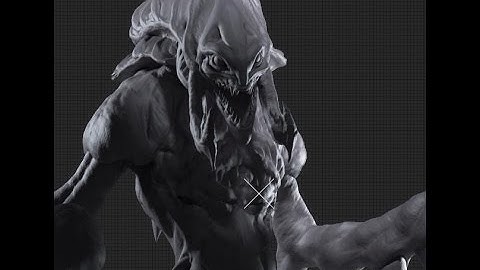 "Hydralisk" Blender sculpting timelapse
