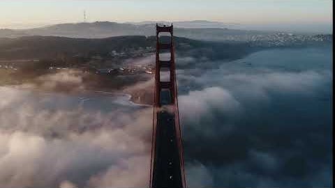 Drone Over Golden Gate | Copyright Free Video Footage