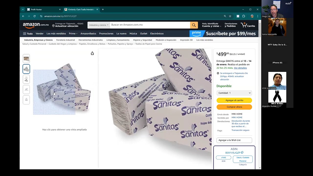 Análisis de Productos Amazon con ProfitHunter Live Zoom 10 Enero 2025