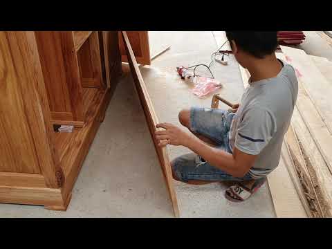 how to create a wardrobe from natural wood, amazing woodworking